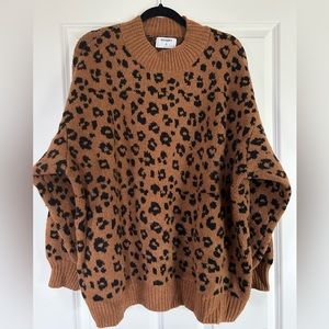 Animal Print Sweater